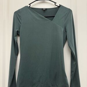 Express Teal Long Sleeve Blouse